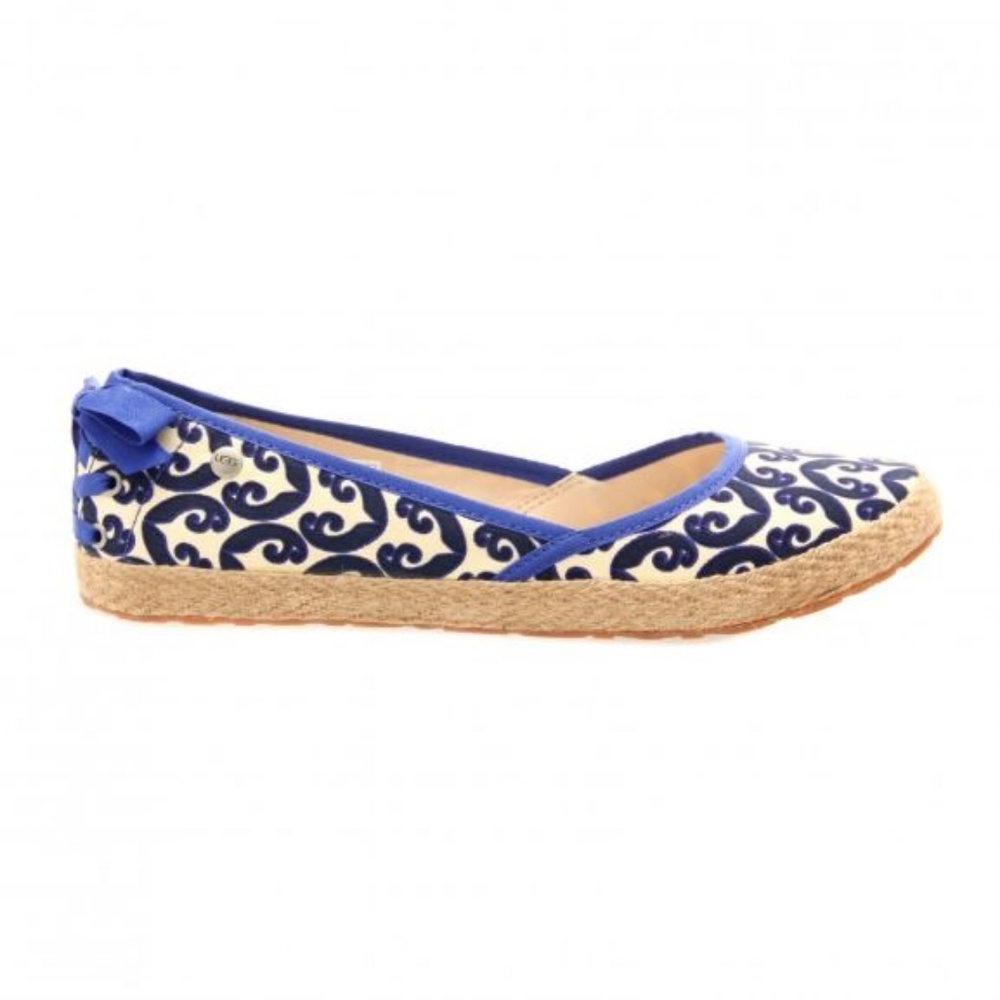 UGG | Girls UGG Indah Marrakech Blue Espadrille Slip On Loafer Flats | Kids 4